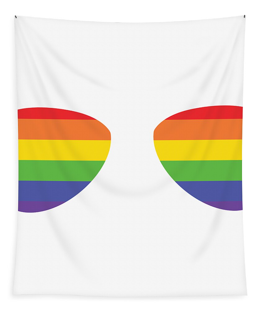 Womens Funny Gay Shirt Gay Rainbow Sunglasses Gay Pride Mont 